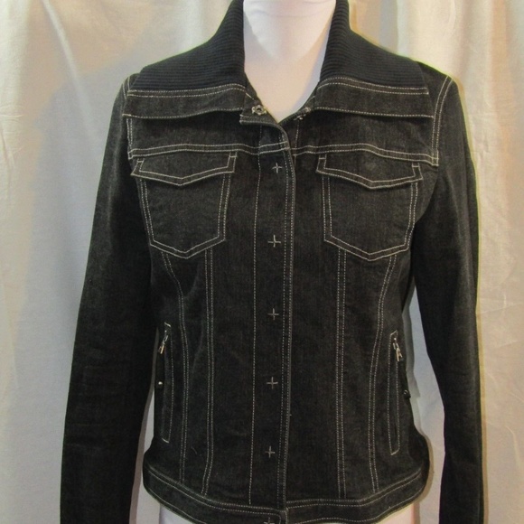 tahari jean jacket